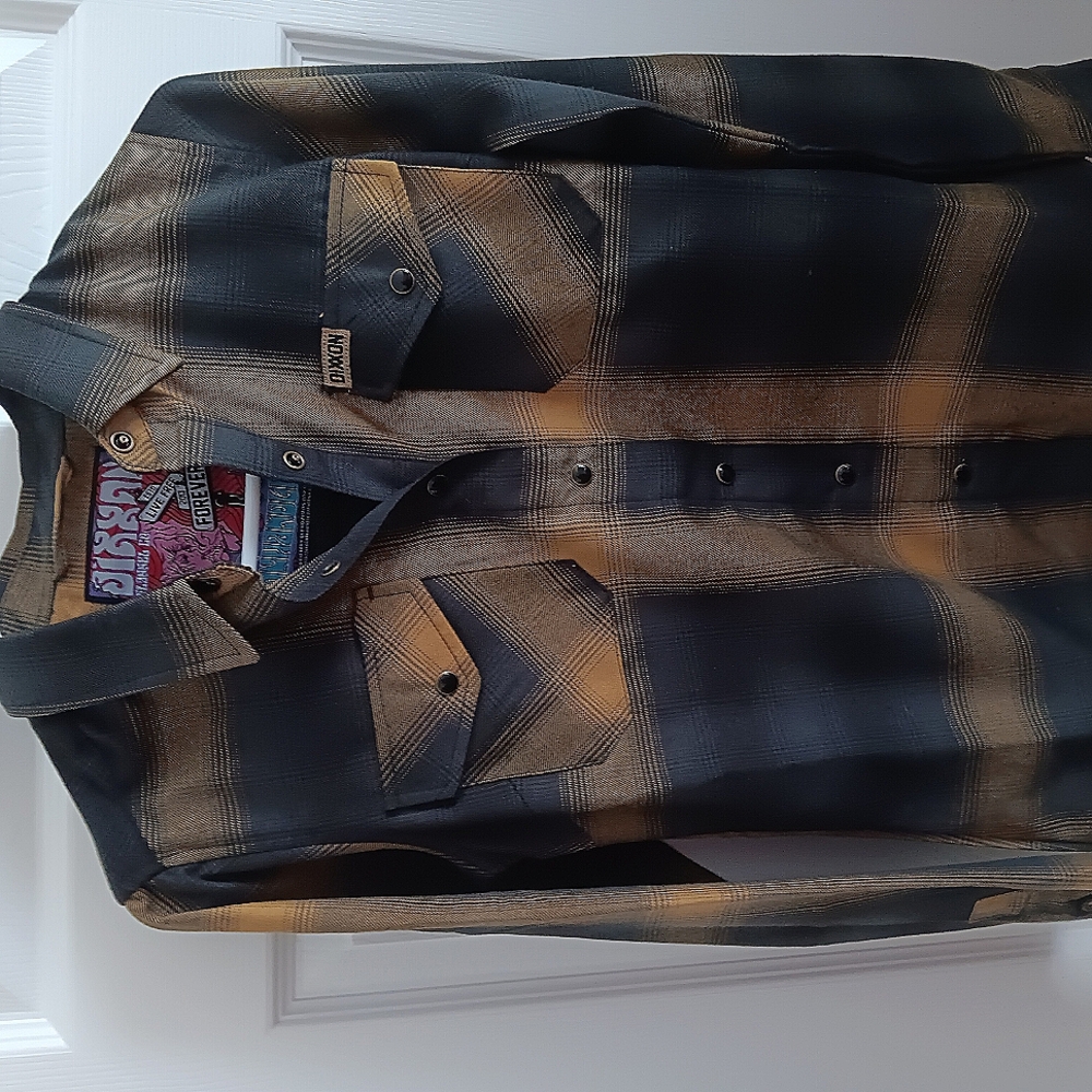 Dixxon Black and  Plaid Button-Up